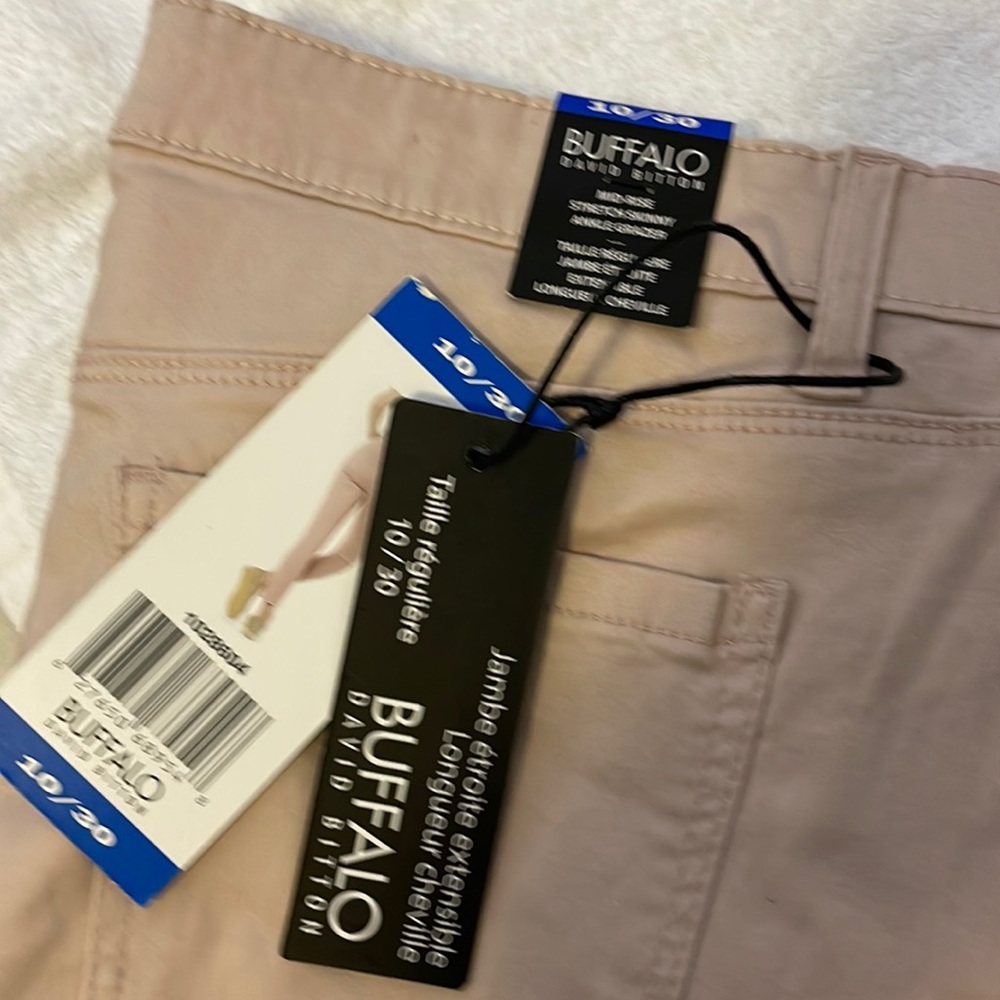 Buffalo David Bitton mid rise stretch skinny pants(salmon color)
